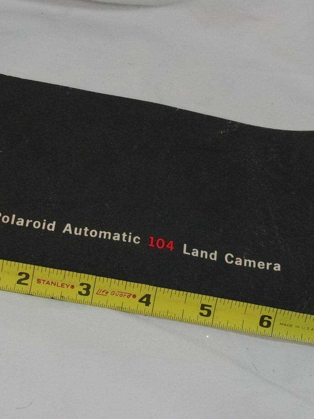VINTAGE POLAROID AUTOMATIC 104 LAND CAMERA OPERATORS/OWNERS MANUAL